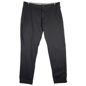 BirdDogs Mens Black Golf Athletic Slim Fit Stretch Pants 38x30 (Fits 36x29)